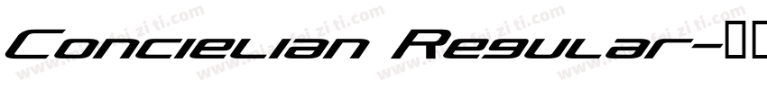 Concielian Regular字体转换